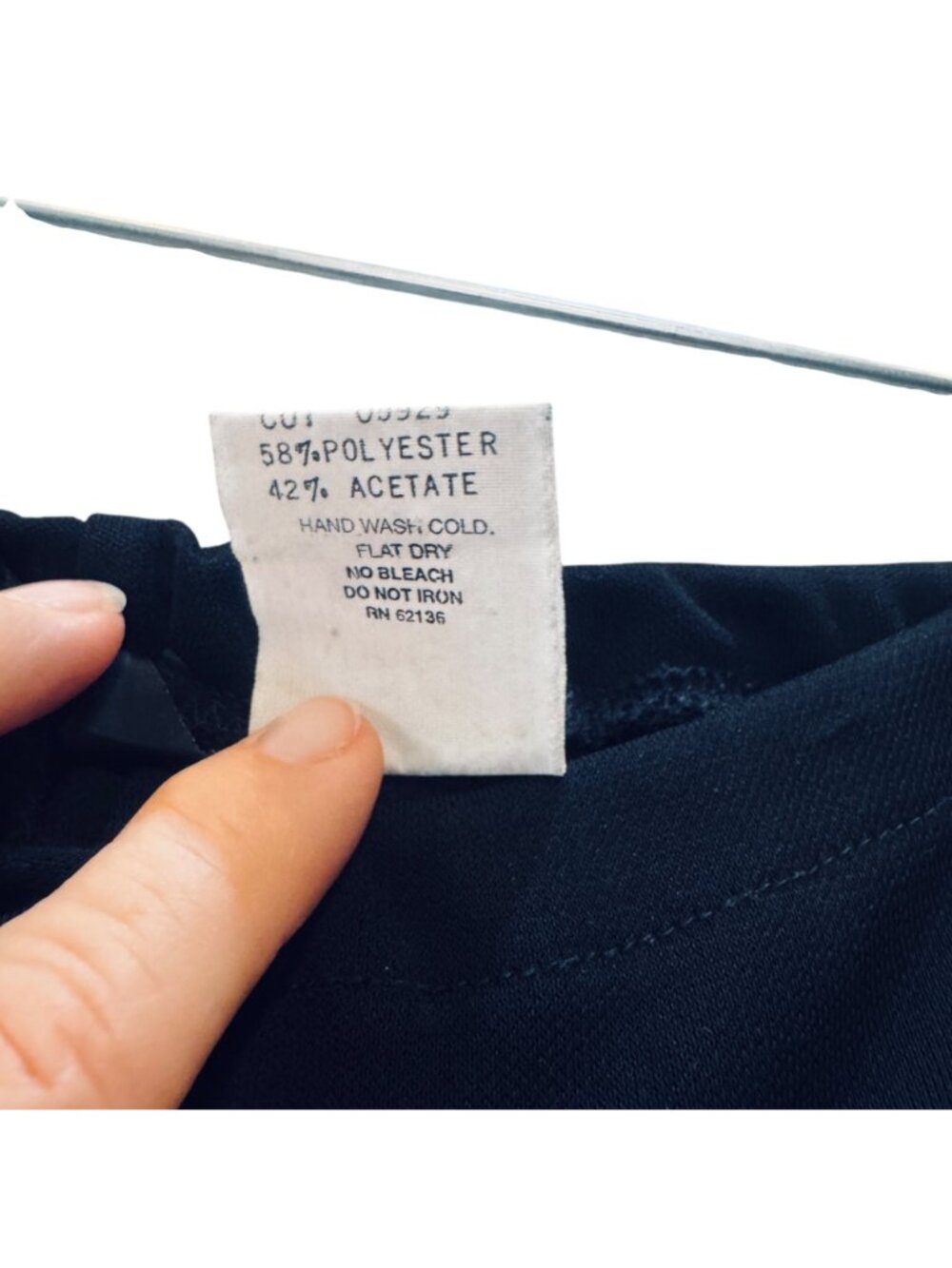 Vintage Guess Collection Black Wide Leg Drawstring Sheer Pants Y2K Minimalist - Picture 8 of 8